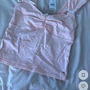 Tilly's Light Pink Ruched Camisole